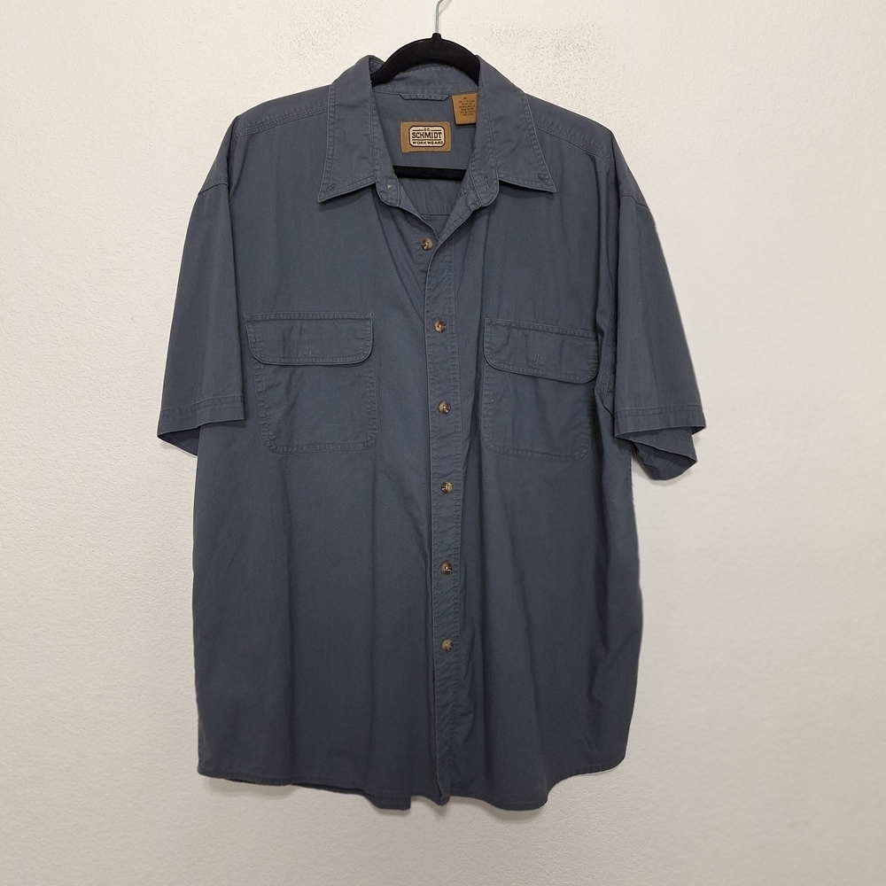 C.E. Schmidt Workwear Men's Outdoor Short Sleeve Button Down Shirt Size XL